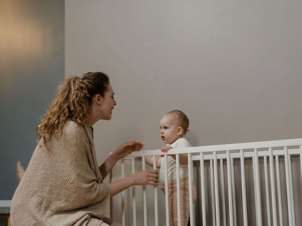 Little Baby in Crib